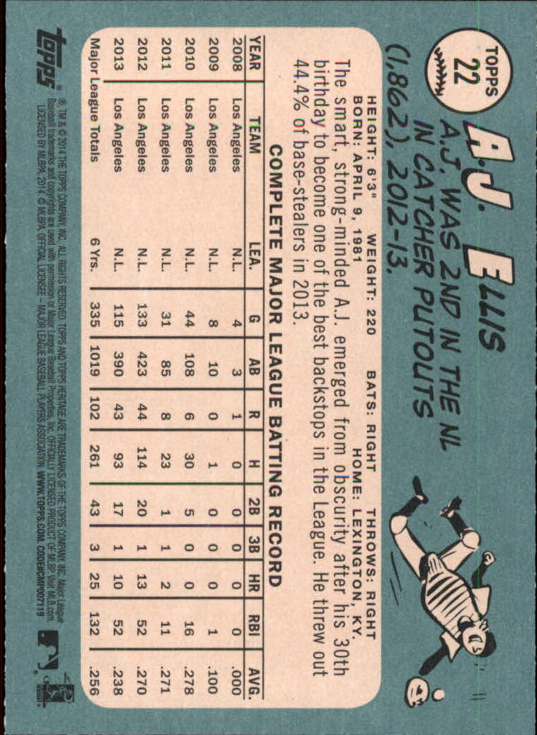 2014 Topps Heritage Baseball Card Pick 2-262 - Picture 37 of 489
