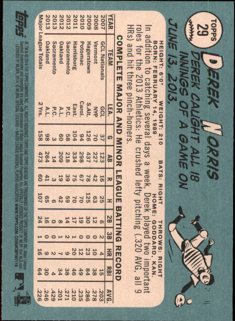 2014 Topps Heritage Baseball Card Pick 2-262 - Picture 51 of 489