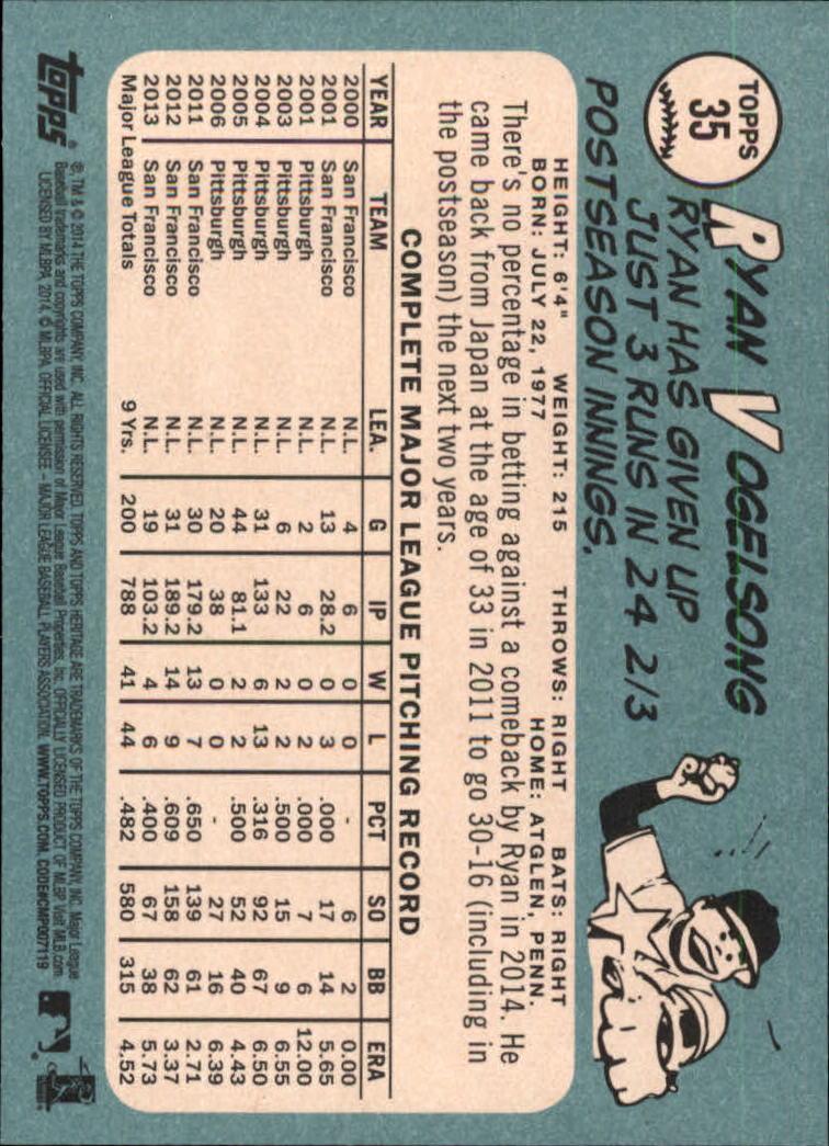 2014 Topps Heritage Baseball Card Pick 2-262 - Picture 63 of 489