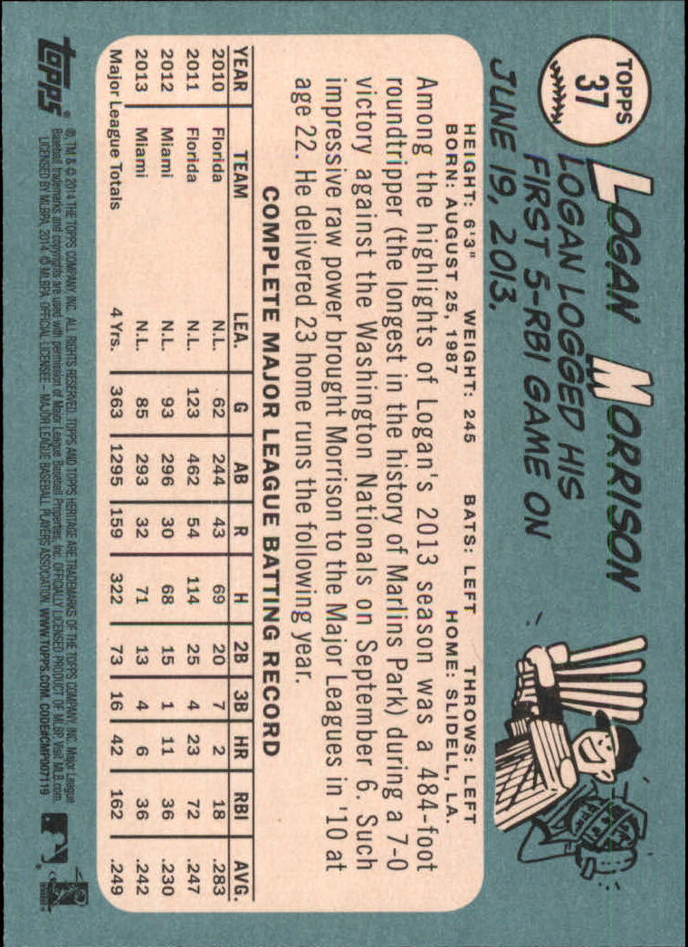 2014 Topps Heritage Baseball Card Pick 2-262 - Picture 67 of 489