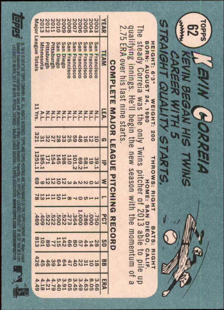 2014 Topps Heritage Baseball Card Pick 2-262 - Picture 115 of 489