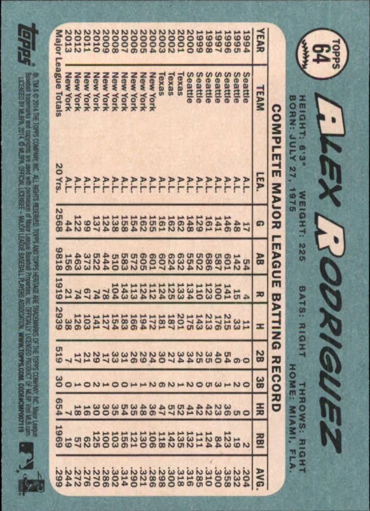 2014 Topps Heritage Baseball Card Pick 2-262 - Picture 119 of 489