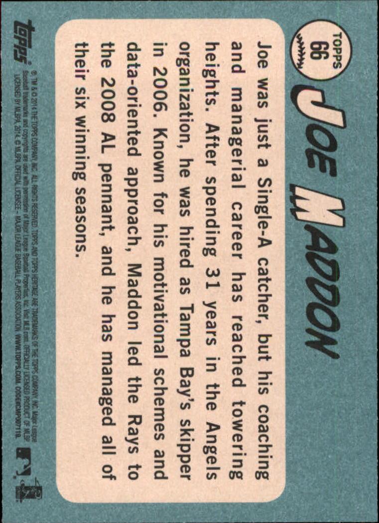 2014 Topps Heritage Baseball Card Pick 2-262 - Picture 123 of 489
