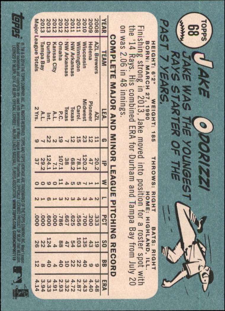 2014 Topps Heritage Baseball Card Pick 2-262 - Picture 127 of 489