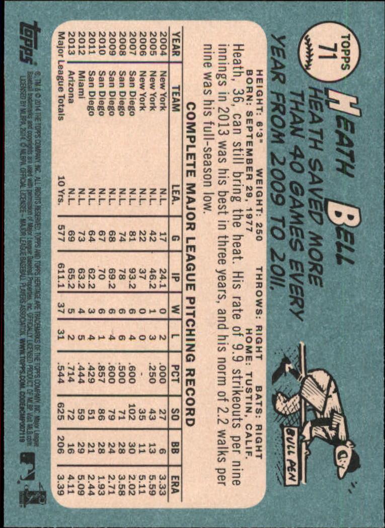 2014 Topps Heritage Baseball Card Pick 2-262 - Picture 133 of 489
