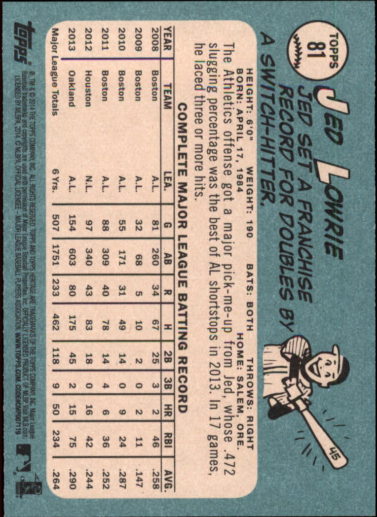 2014 Topps Heritage Baseball Card Pick 2-262 - Picture 153 of 489