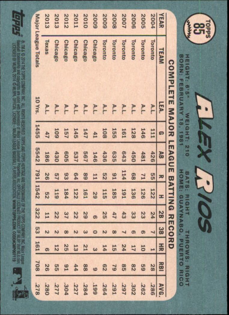2014 Topps Heritage Baseball Card Pick 2-262 - Picture 159 of 489