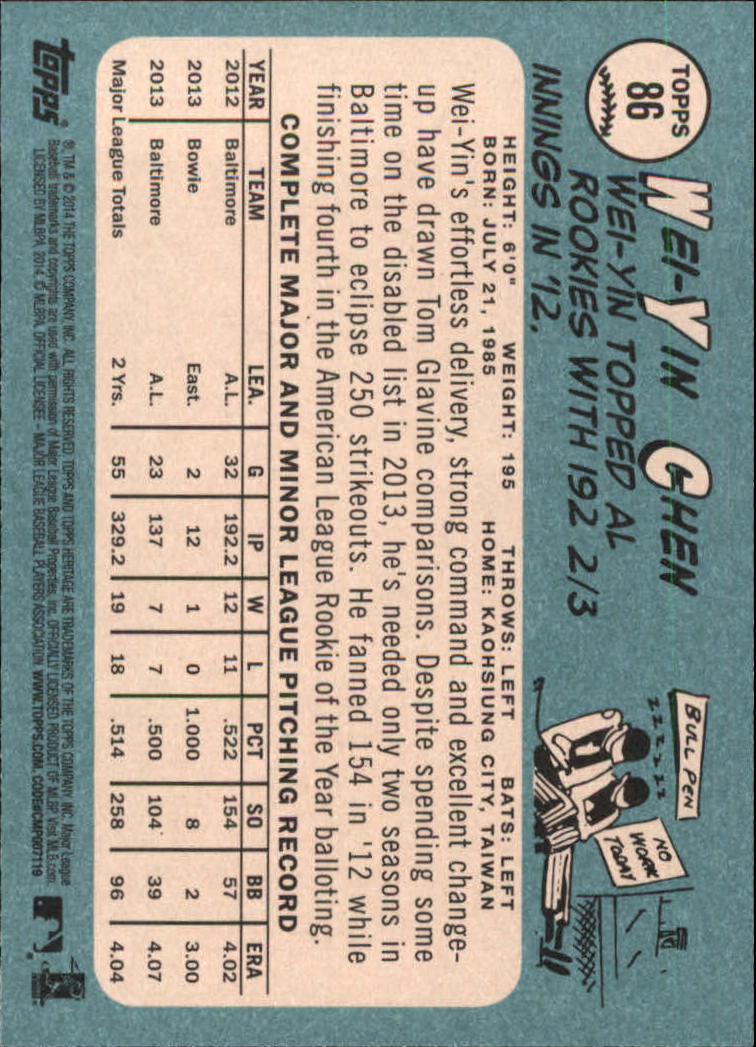 2014 Topps Heritage Baseball Card Pick 2-262 - Picture 161 of 489