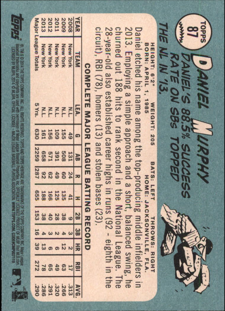 2014 Topps Heritage Baseball Card Pick 2-262 - Picture 163 of 489
