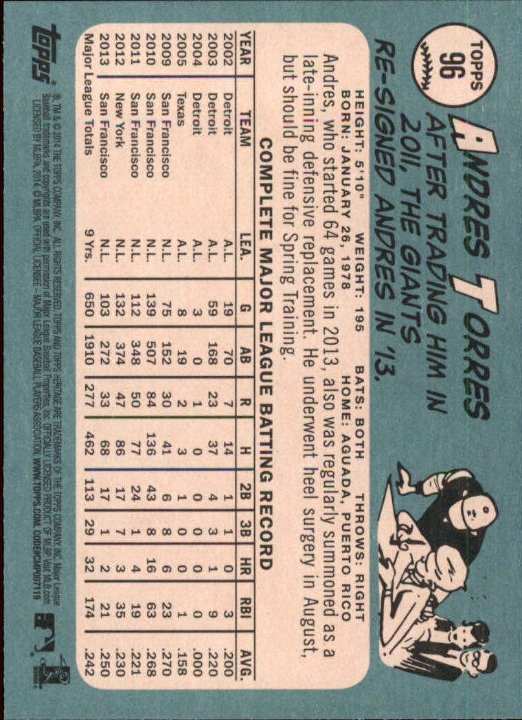 2014 Topps Heritage Baseball Card Pick 2-262 - Picture 181 of 489