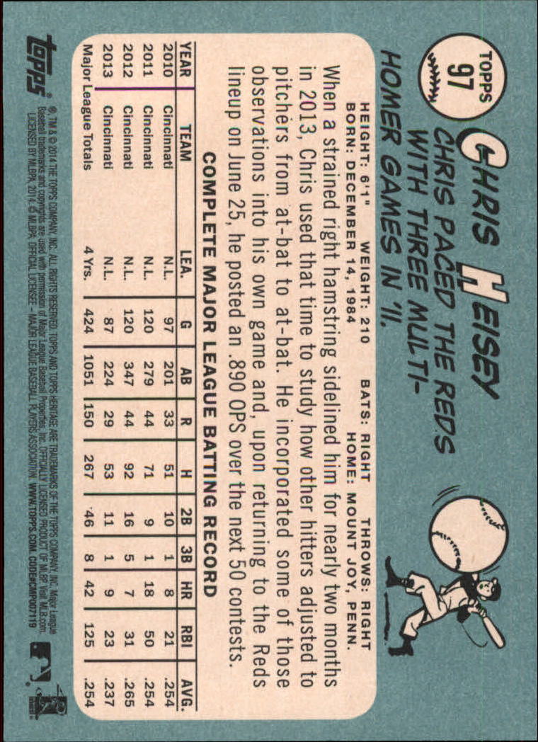 2014 Topps Heritage Baseball Card Pick 2-262 - Picture 183 of 489