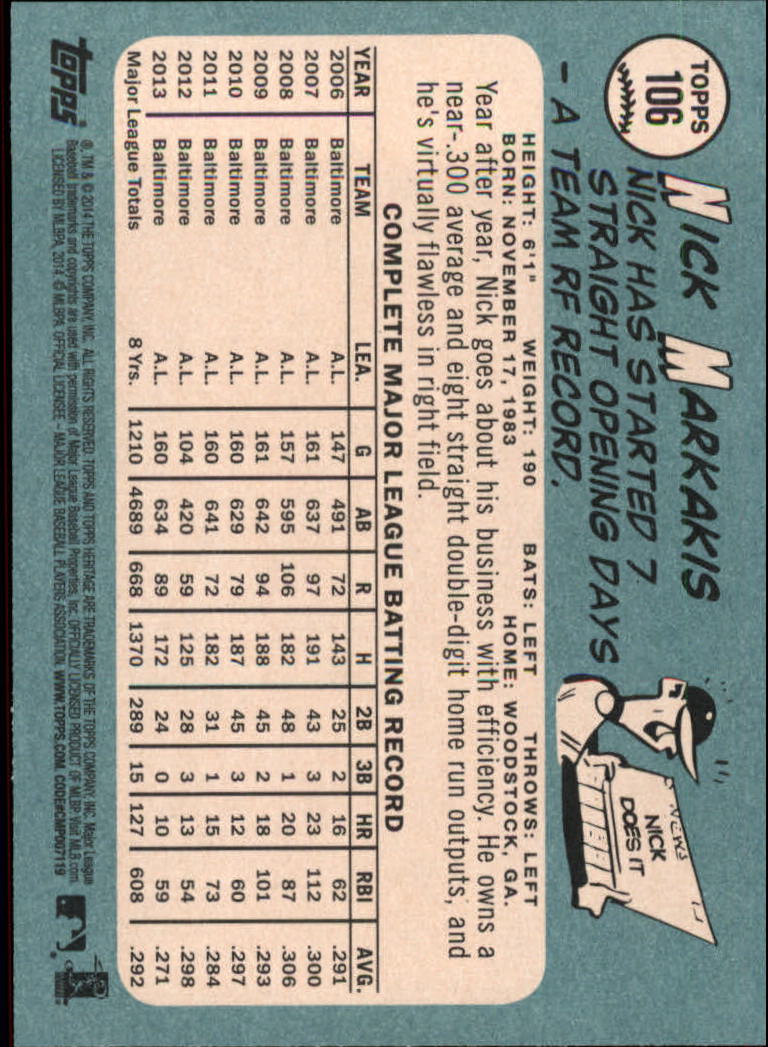 2014 Topps Heritage Baseball Card Pick 2-262 - Picture 199 of 489