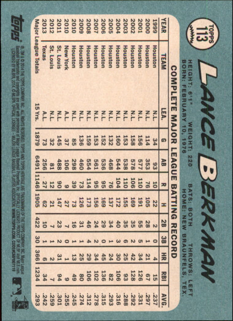 2014 Topps Heritage Baseball Card Pick 2-262 - Picture 213 of 489