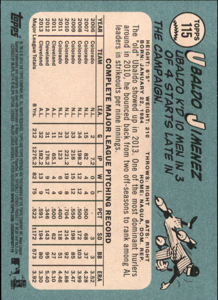 2014 Topps Heritage Baseball Card Pick 2-262 - Picture 217 of 489