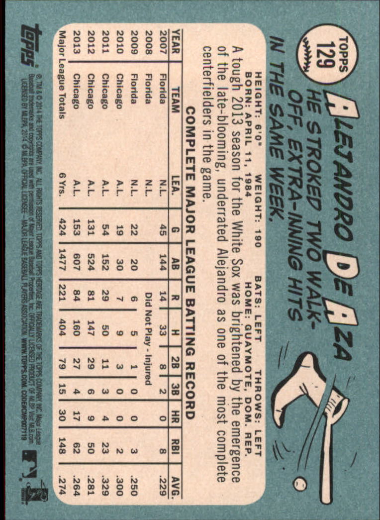 2014 Topps Heritage Baseball Card Pick 2-262 - Picture 243 of 489