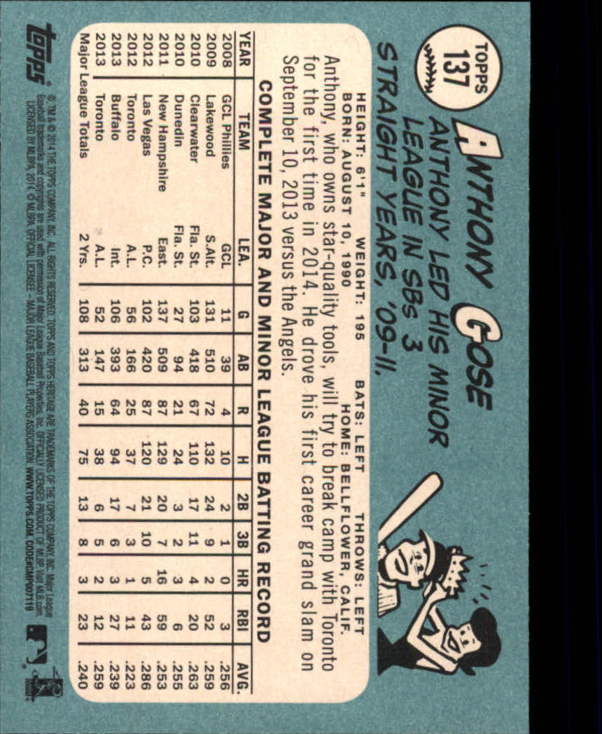 2014 Topps Heritage Baseball Card Pick 2-262 - Picture 259 of 489