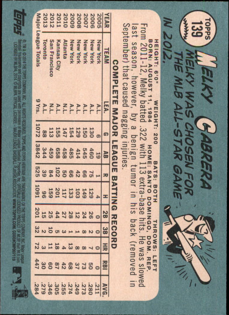 2014 Topps Heritage Baseball Card Pick 2-262 - Picture 261 of 489