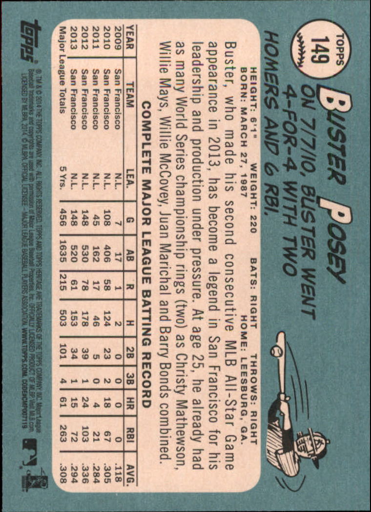 2014 Topps Heritage Baseball Card Pick 2-262 - Picture 283 of 489