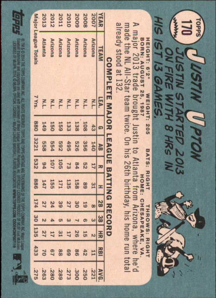 2014 Topps Heritage Baseball Card Pick 2-262 - Picture 323 of 489