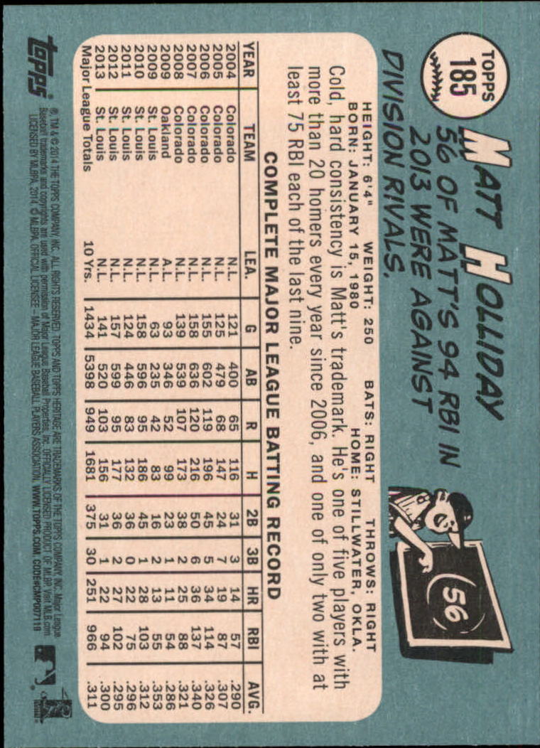 2014 Topps Heritage Baseball Card Pick 2-262 - Picture 351 of 489