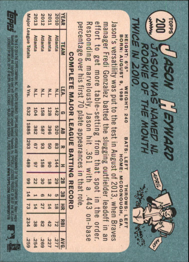 2014 Topps Heritage Baseball Card Pick 2-262 - Picture 379 of 489
