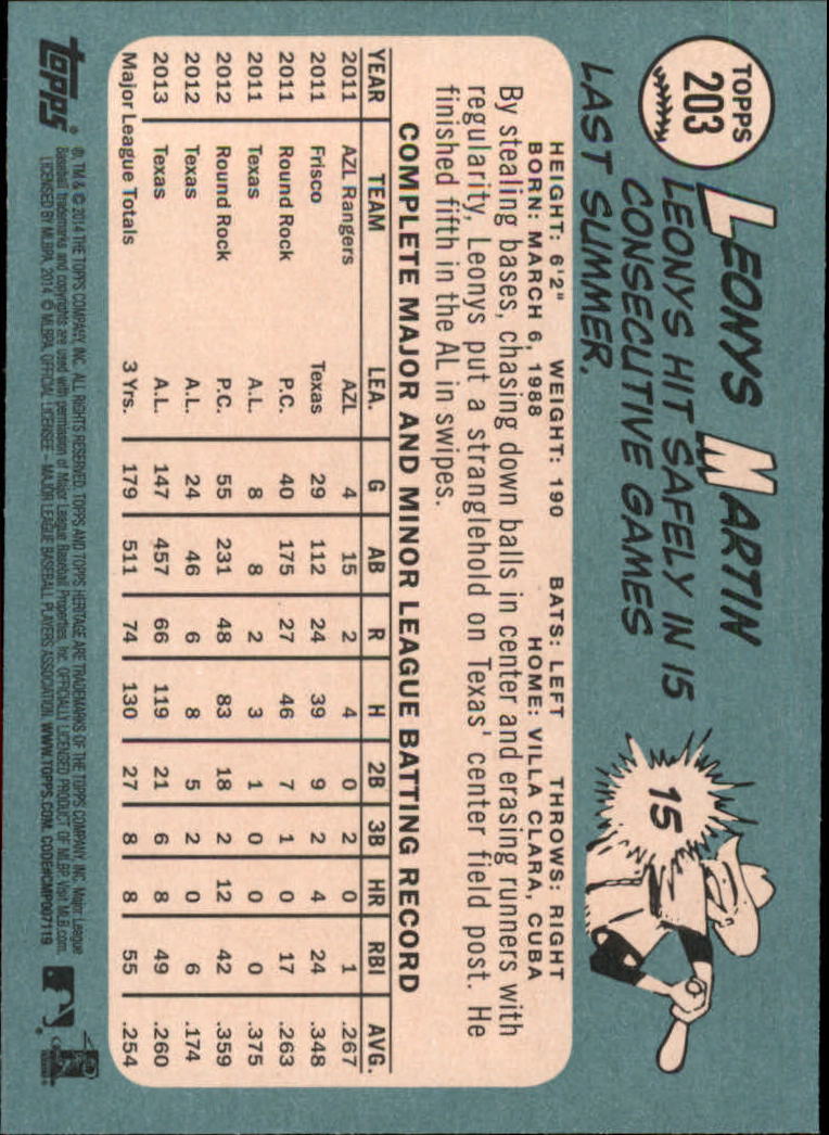2014 Topps Heritage Baseball Card Pick 2-262 - Picture 383 of 489