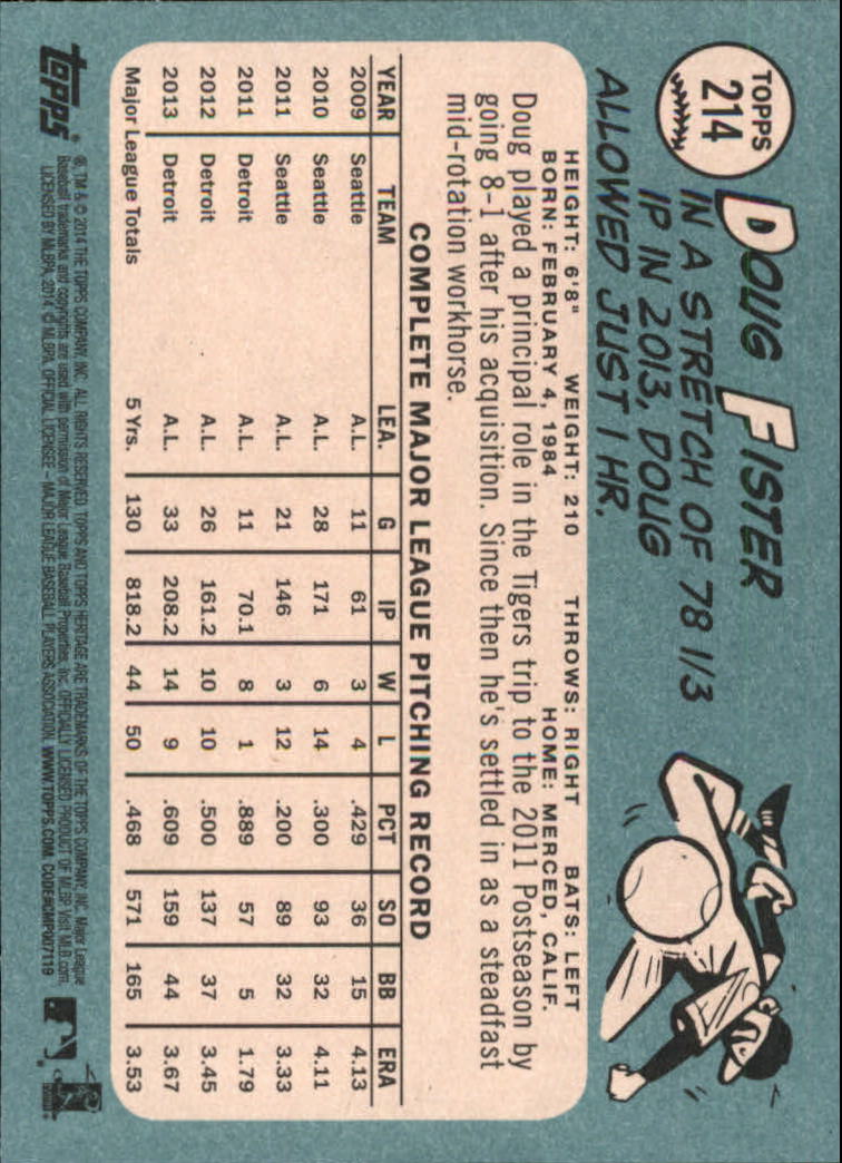 2014 Topps Heritage Baseball Card Pick 2-262 - Picture 405 of 489