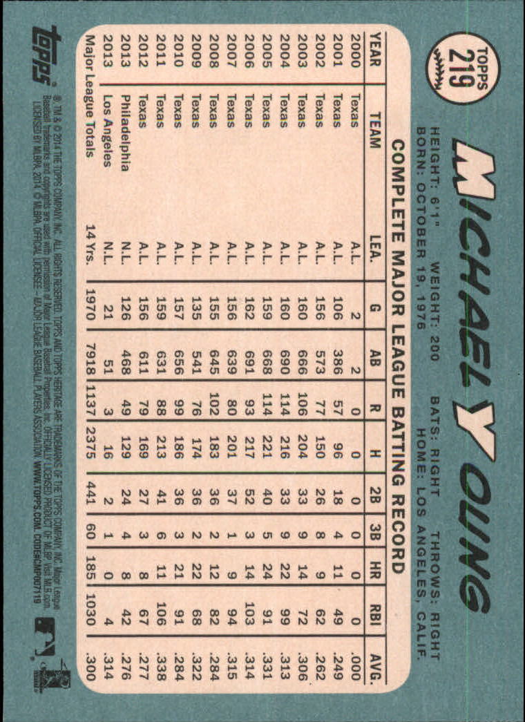 2014 Topps Heritage Baseball Card Pick 2-262 - Picture 415 of 489