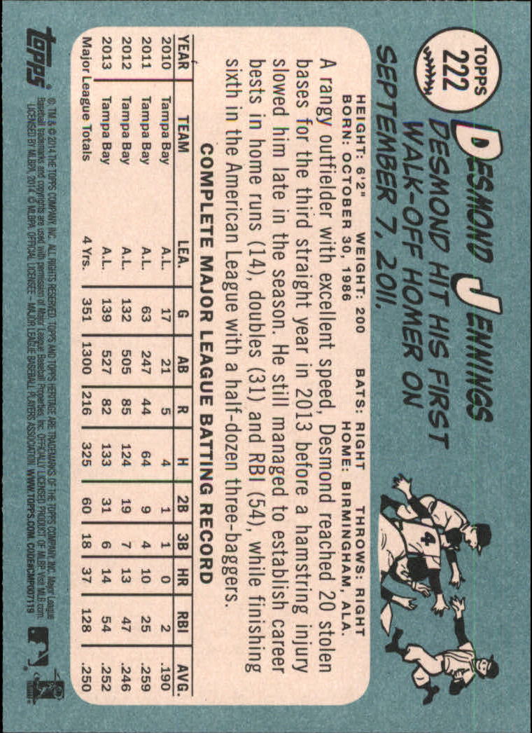 2014 Topps Heritage Baseball Card Pick 2-262 - Picture 419 of 489