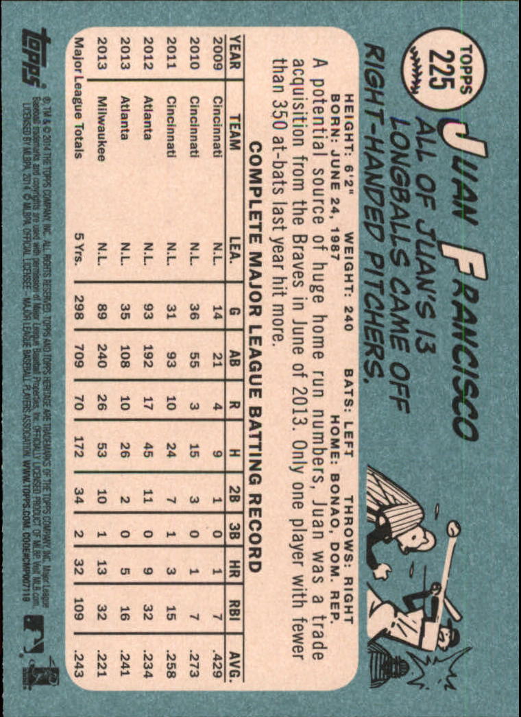 2014 Topps Heritage Baseball Card Pick 2-262 - Picture 423 of 489