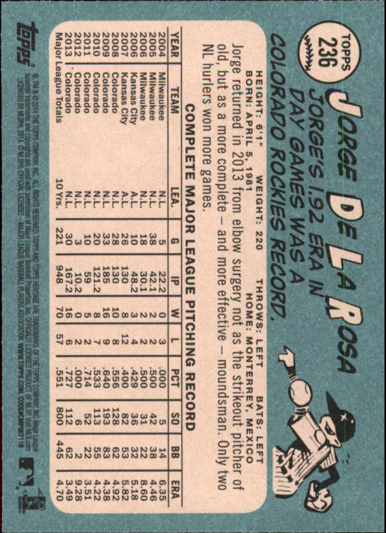 2014 Topps Heritage Baseball Card Pick 2-262 - Picture 443 of 489