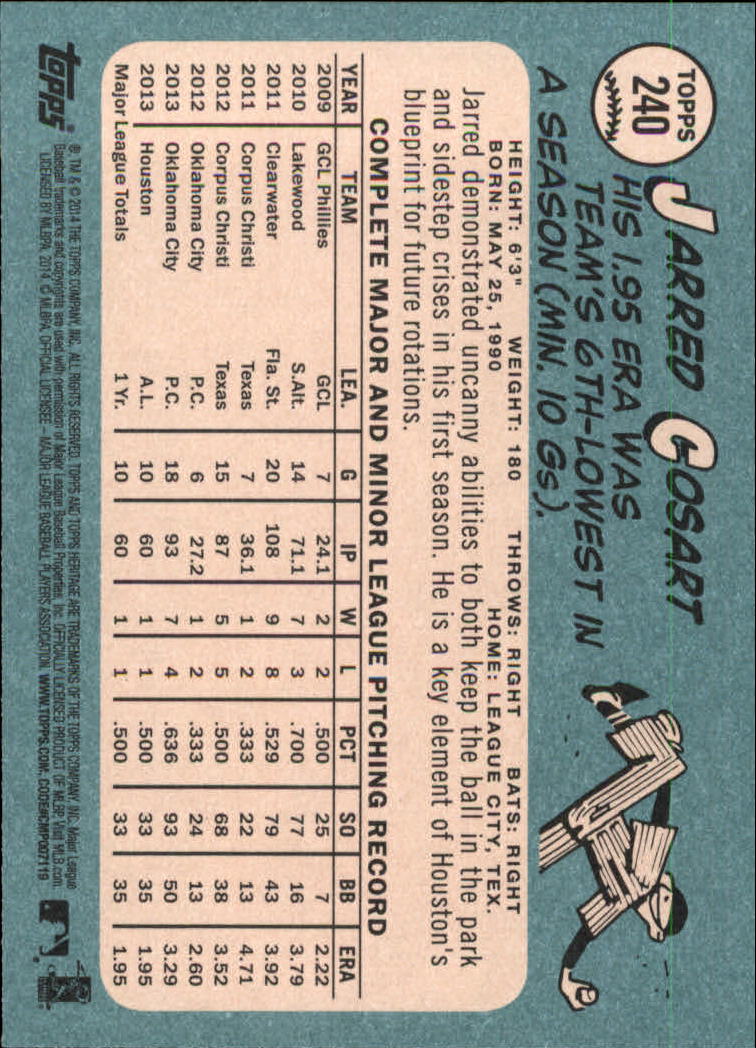 2014 Topps Heritage Baseball Card Pick 2-262 - Picture 451 of 489