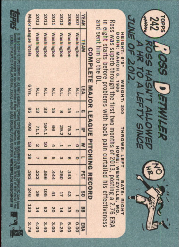 2014 Topps Heritage Baseball Card Pick 2-262 - Picture 455 of 489