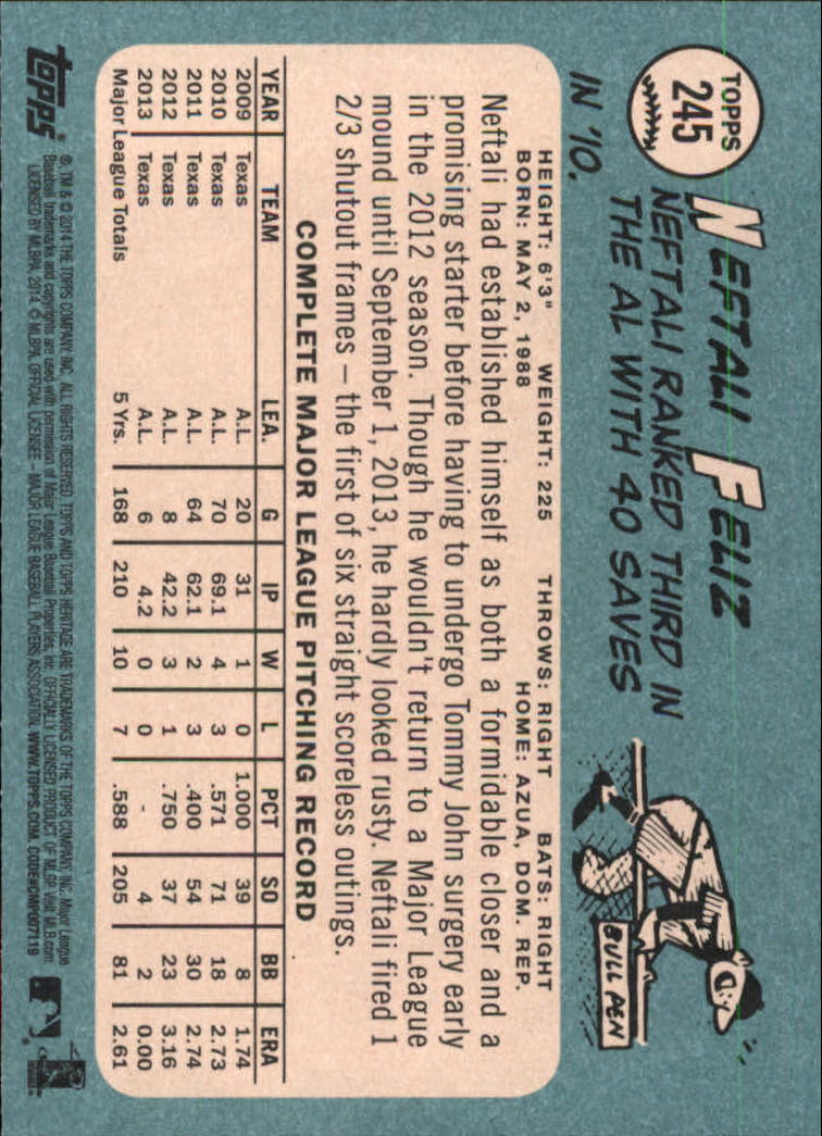 2014 Topps Heritage Baseball Card Pick 2-262 - Picture 459 of 489