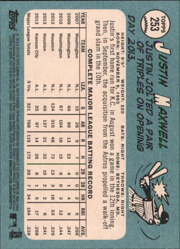 2014 Topps Heritage Baseball Card Pick 2-262 - Picture 473 of 489