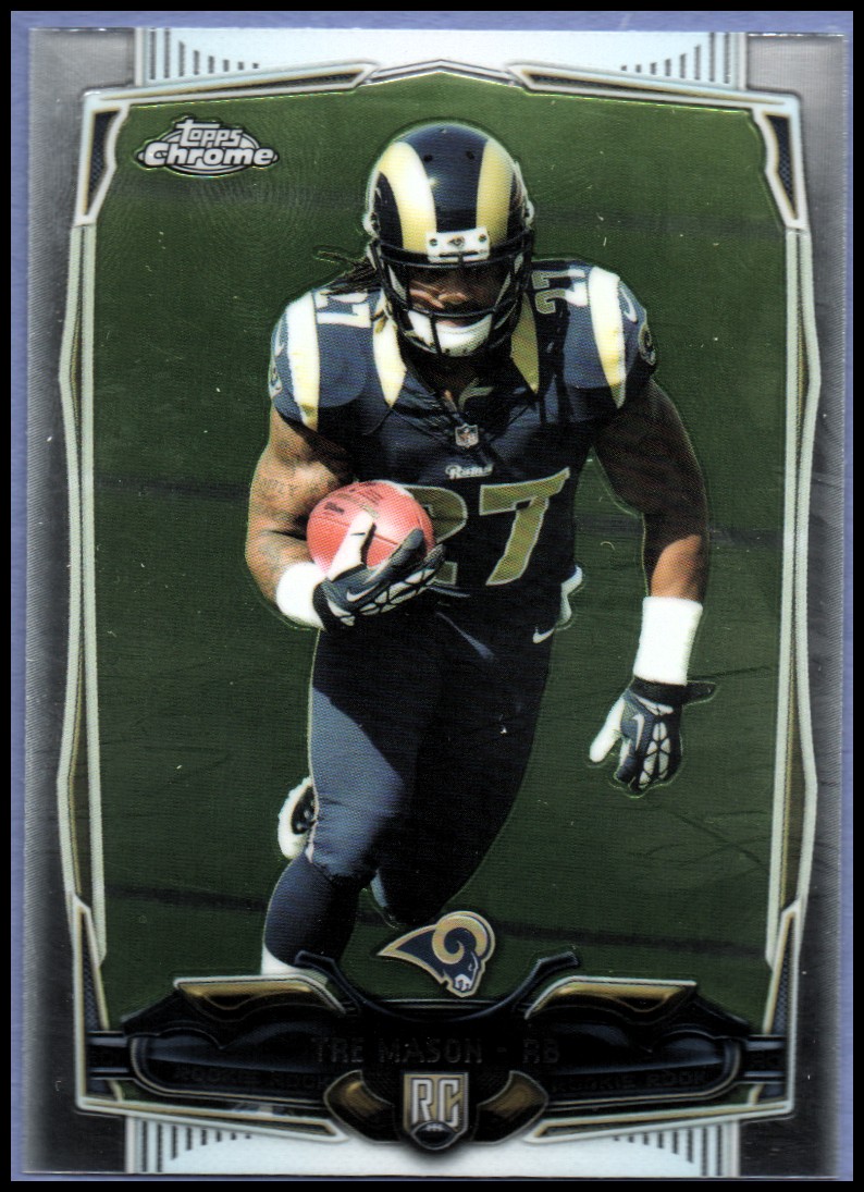 2014 Topps Chrome Football Part 1 Main Set Cards #1 to #220 - Picture 314 of 415
