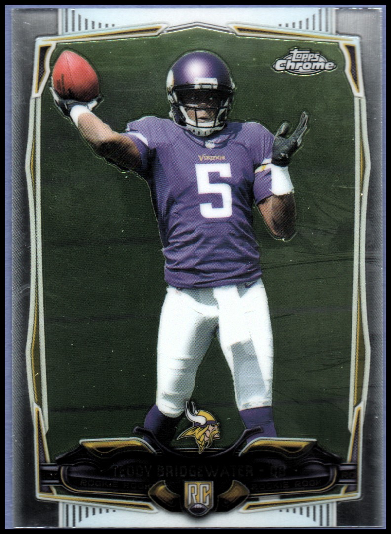 2014 Topps Chrome Football Part 1 Main Set Cards #1 to #220 - Picture 328 of 415