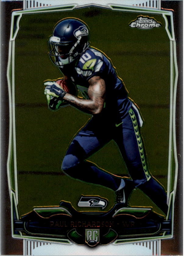 2014 Topps Chrome Football Part 1 Main Set Cards #1 to #220 - Picture 414 of 415