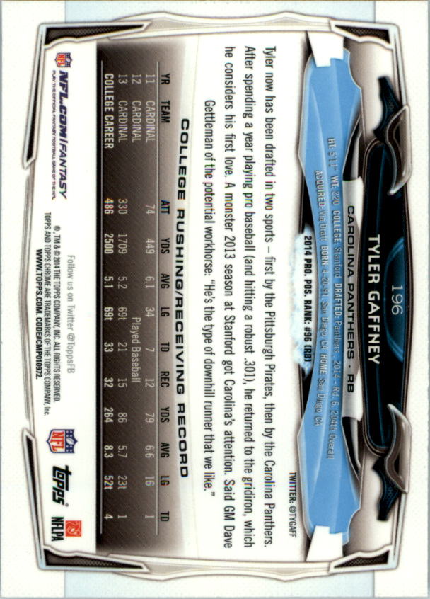 2014 Topps Chrome Football Part 2 Refractors Parallel Cards - Picture 20 of 233