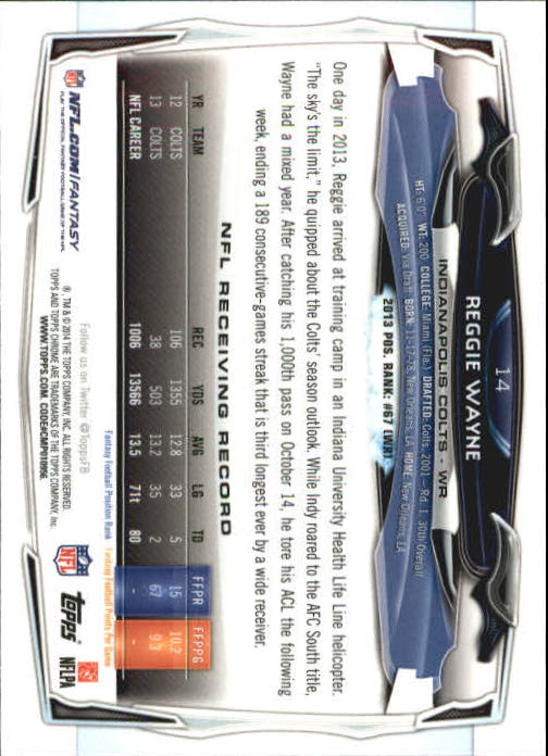 2014 Topps Chrome Football Part 2 Refractors Parallel Cards - Picture 42 of 233