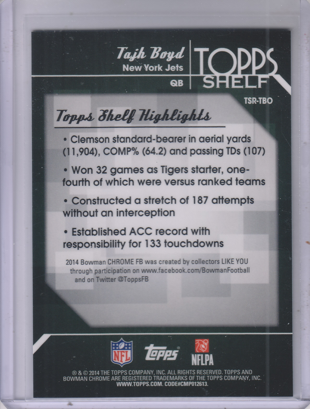 2014 Bowman Chrome Football Part 3 Insert and Rookie Autograph Cards - Picture 88 of 90