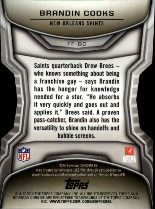 2014 Bowman Chrome Football Part 3 Insert and Rookie Autograph Cards - Picture 43 of 90