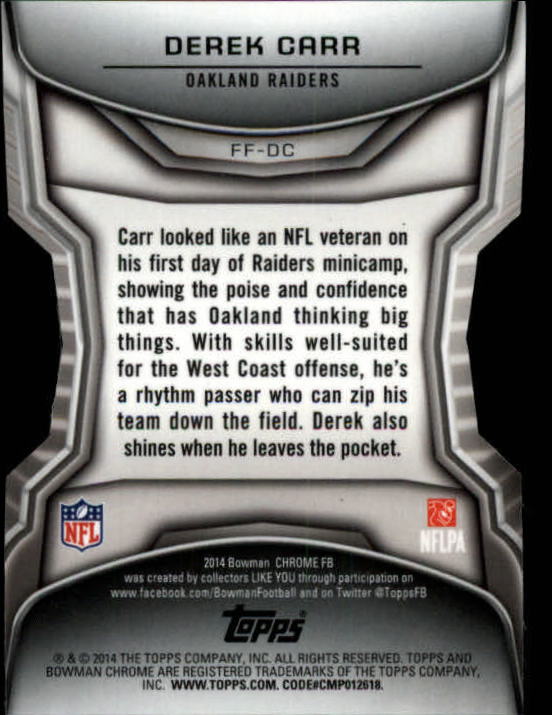 2014 Bowman Chrome Football Part 3 Insert and Rookie Autograph Cards - Picture 46 of 90