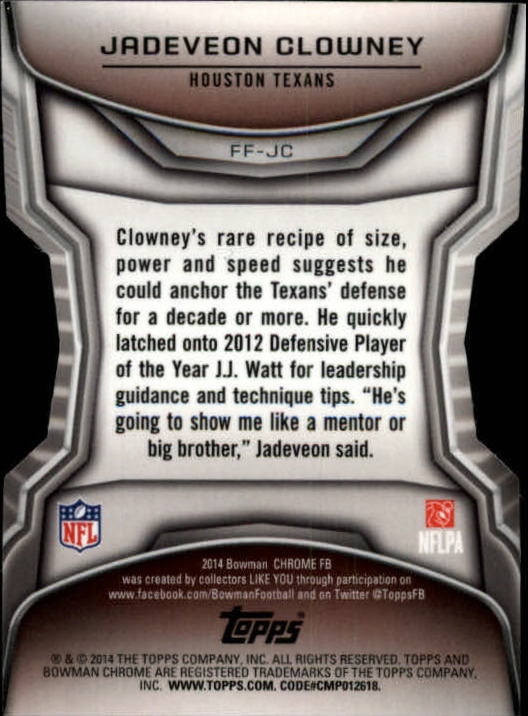 2014 Bowman Chrome Football Part 3 Insert and Rookie Autograph Cards - Picture 49 of 90