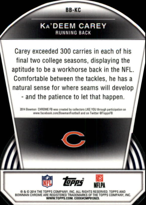 2014 Bowman Chrome Football Part 3 Insert and Rookie Autograph Cards - Picture 27 of 90