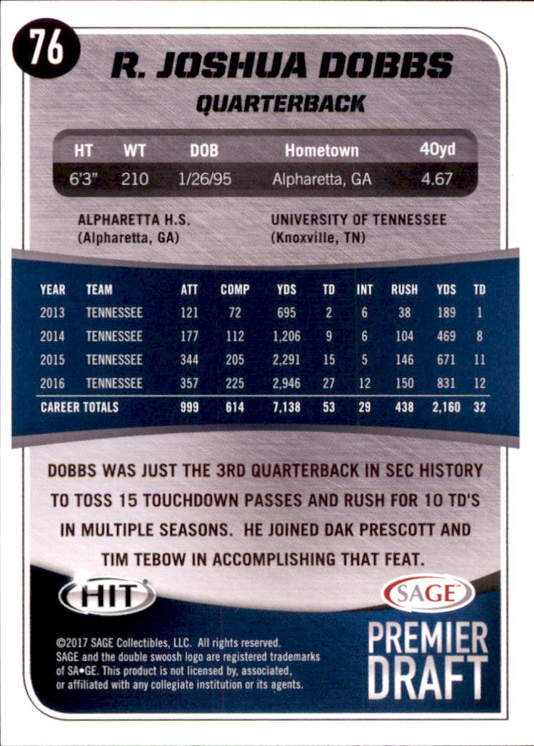 2017 SAGE HIT Premier Draft YOU PICK - Picture 95 of 149