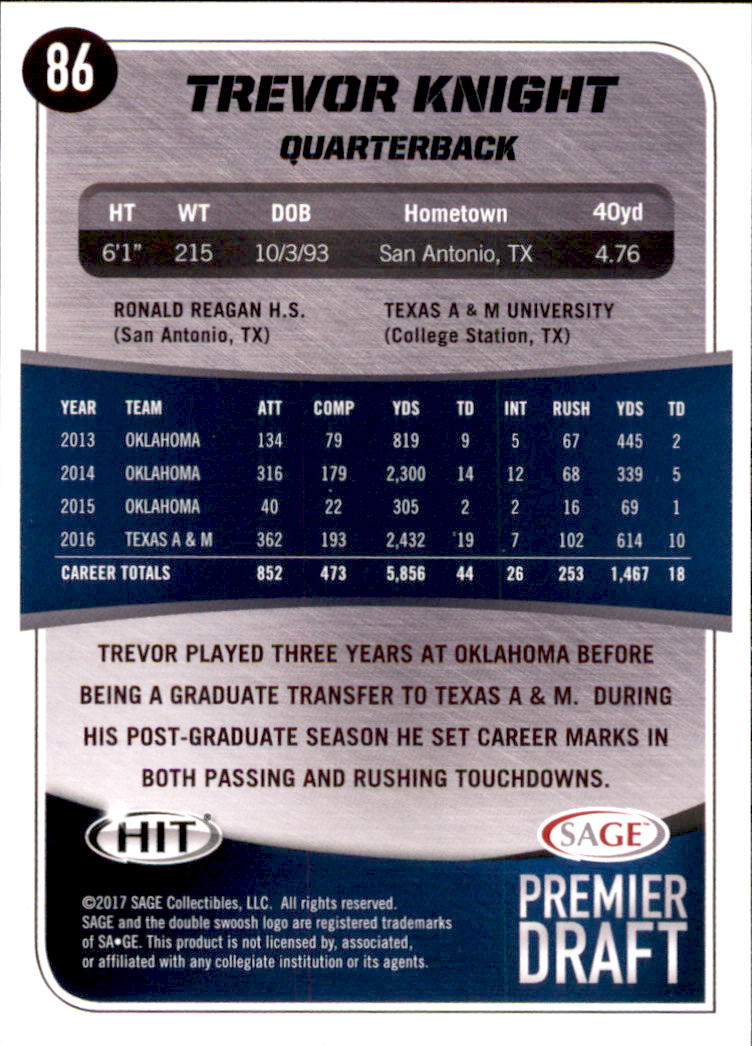2017 SAGE HIT Premier Draft YOU PICK - Picture 107 of 149