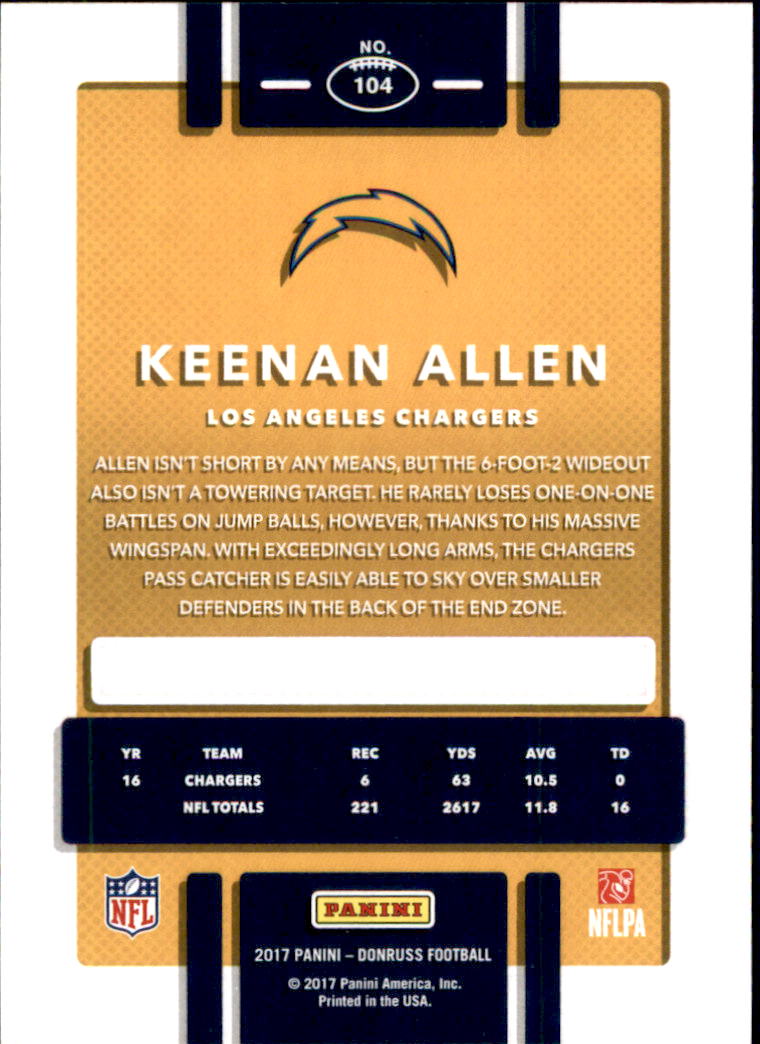 2017 Donruss Football 101-200 You Pick - Picture 8 of 119