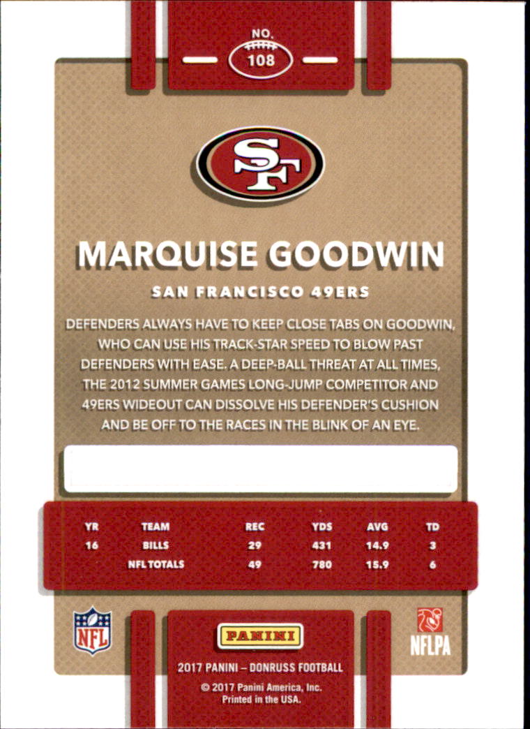 2017 Donruss Football 101-200 You Pick - Picture 16 of 119