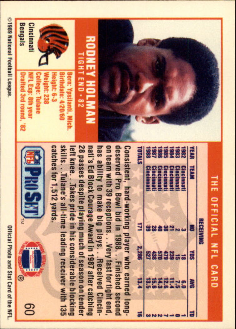 1989 Pro Set Football "Main Set" Cards #1 to #250 Rookies and Veterans - Picture 119 of 493